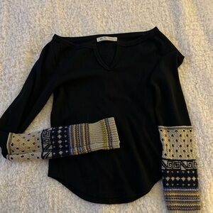 We The Free Black Long Sleeve Top